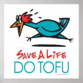 Funny Vegetarian, Vegan DO TOFU Poster (Voorkant)