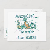 Funny Veggies New Big Sister Briefkaart (Voorkant / Achterkant)