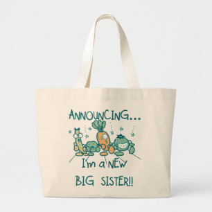 Funny Veggies New Big Sister Grote Tote Bag
