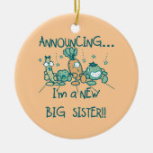 Funny Veggies New Big Sister Keramisch Ornament (Voorkant)