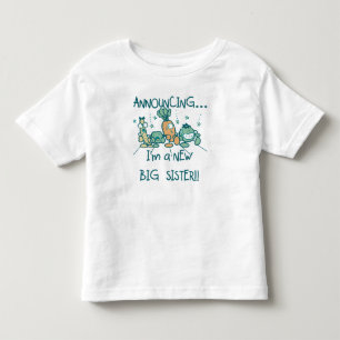 Funny Veggies New Big Sister Kinder Shirts