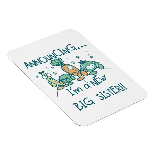 Funny Veggies New Big Sister Magneet (Rechterzijde)