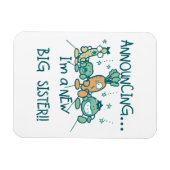 Funny Veggies New Big Sister Magneet (Horizontaal)