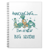 Funny Veggies New Big Sister Notitieboek (Voorkant)