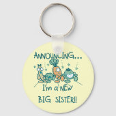 Funny Veggies New Big Sister Sleutelhanger (Voorkant)