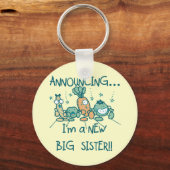 Funny Veggies New Big Sister Sleutelhanger (Voorkant)