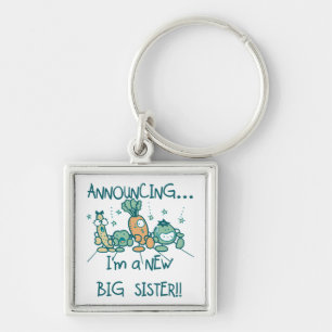 Funny Veggies New Big Sister Sleutelhanger