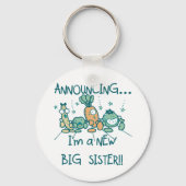 Funny Veggies New Big Sister Sleutelhanger (Voorkant)