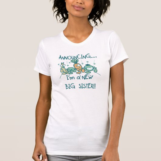 Funny Veggies New Big Sister T-shirt (Voorkant)