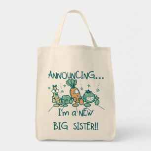 Funny Veggies New Big Sister Tote Bag