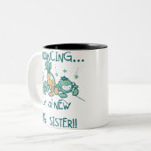 Funny Veggies New Big Sister Tweekleurige Koffiemok (Voorkant links)