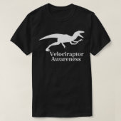 Funny Velociraptor Awareness Day T-shirt (Design voorkant)