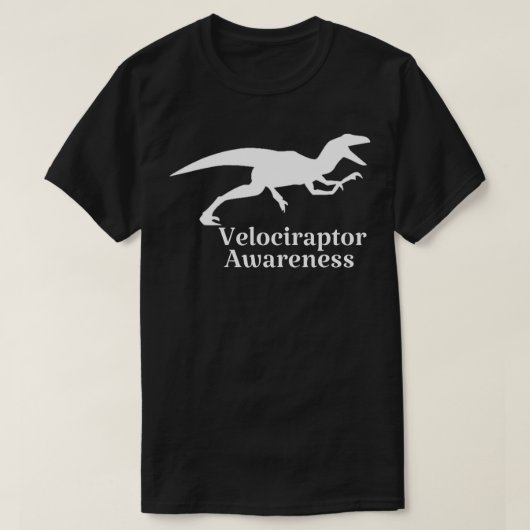 Funny Velociraptor Awareness Day T-shirt (Design voorkant)