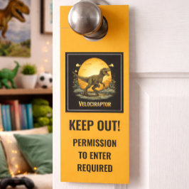 Funny Velociraptor Deurhanger