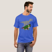 Funny Velociraptor Green Cheeked Conure Birb T-shirt (Voorkant volledig)