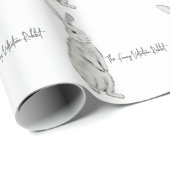 Funny velvet konijn cadeaupapier (Rol Hoek)