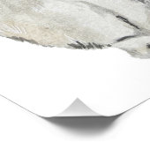 Funny velvet konijn foto afdruk (Hoek)