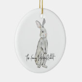 Funny velvet konijn keramisch ornament (Rechts)