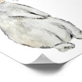 Funny velvet konijn poster (Hoek)