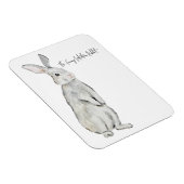 Funny velvet konijnenkaart magneet (Rechterzijde)