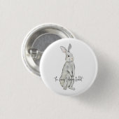 Funny velvet rabbit magnet sleutelhanger ronde button 3,2 cm (Voorkant /achterkant)