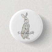 Funny velvet rabbit magnet sleutelhanger ronde button 3,2 cm (Voorkant)
