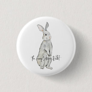 Funny velvet rabbit magnet sleutelhanger ronde button 3,2 cm