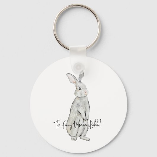 Funny velvetrabbit magnet sleutelhanger (Voorkant)