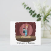 Funny Ventriloquism voor Beginners Kaart of gift. (Staand voorkant)