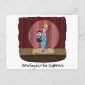 Funny Ventriloquism voor Beginners Kaart of gift. (Voorkant)