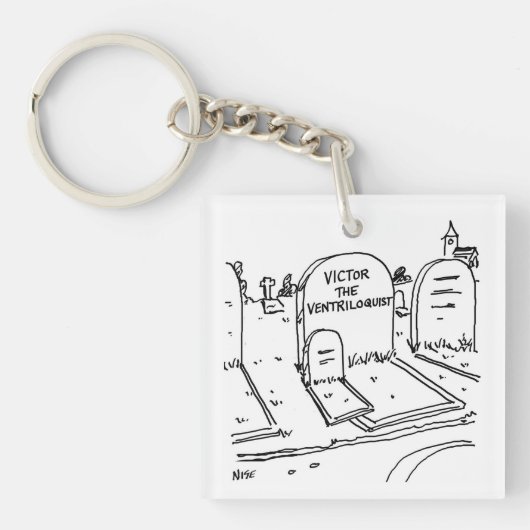 Funny Ventriloquist Joke over Ventriloquisme Sleutelhanger (voorkant)