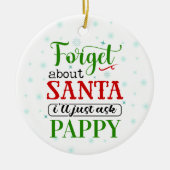 Funny Vergeet kerstkerstkerstversiering Keramisch Ornament (Voorkant)