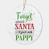 Funny Vergeet kerstkerstkerstversiering Keramisch Ornament (Links)