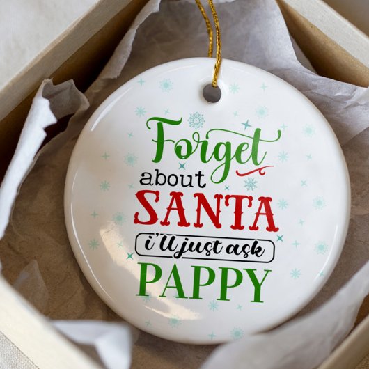 Funny Vergeet kerstkerstkerstversiering Keramisch Ornament