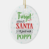 Funny Vergeet kerstversiering met kerstkerstmis Keramisch Ornament (Rechts)