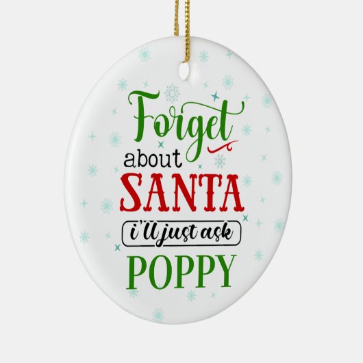 Funny Vergeet kerstversiering met kerstkerstmis Keramisch Ornament (Rechts)