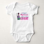 Funny "Vergeet prinses, ik wil een Knight worden" Romper (Voorkant)