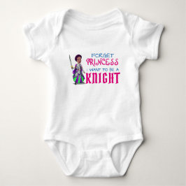 Funny "Vergeet prinses, ik wil een Knight worden" Romper