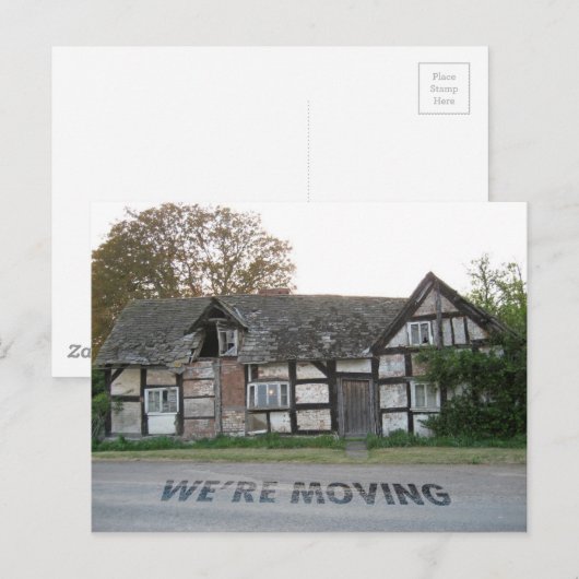 Funny Verhuiskaart Briefkaart (Voorkant / Achterkant)