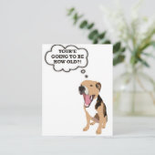 Funny verjaardagskaart feestdagenkaart (Staand voorkant)