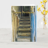 Funny verjaardagskaart kaart (Gele Bloem)