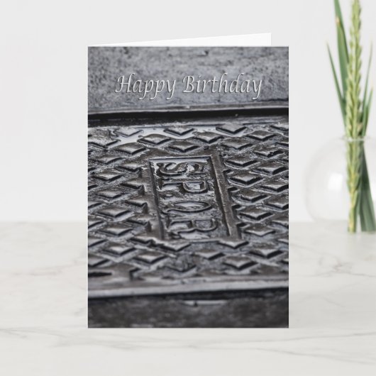 Funny verjaardagskaart kaart (Voorkant)