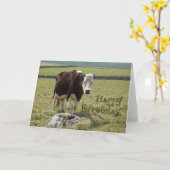 Funny verjaardagskaart kaart (Gele Bloem)