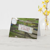 Funny verjaardagskaart kaart (Gele Bloem)