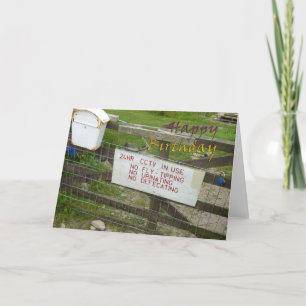 Funny verjaardagskaart kaart