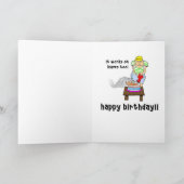 Funny verjaardagskaart kaart (Binnen)