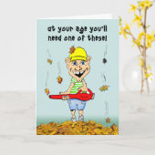 Funny verjaardagskaart kaart (Gele Bloem)