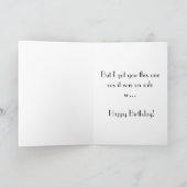 Funny verjaardagskaart kaart (Binnen)