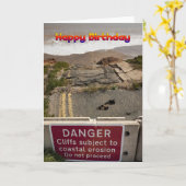 Funny verjaardagskaart kaart (Gele Bloem)