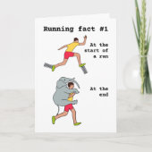 Funny verjaardagskaart voor runner kaart (Voorkant)